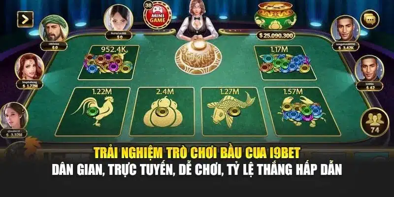 Bầu Cua I9Bet – Trò Chơi Dân Gian, Tham Gia Vui Nhộn 2 Trải nghiệm trò chơi Bầu Cua I9Bet – Dân gian, trực tuyến, dễ chơi, tỷ lệ thắng hấp dẫn