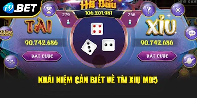 Tài Xỉu MD5 Trải Nghiệm Xu Hướng Cược Mới Hấp Dẫn Tại i9Bet 2 Khái niệm cần biết về tài xỉu MD5